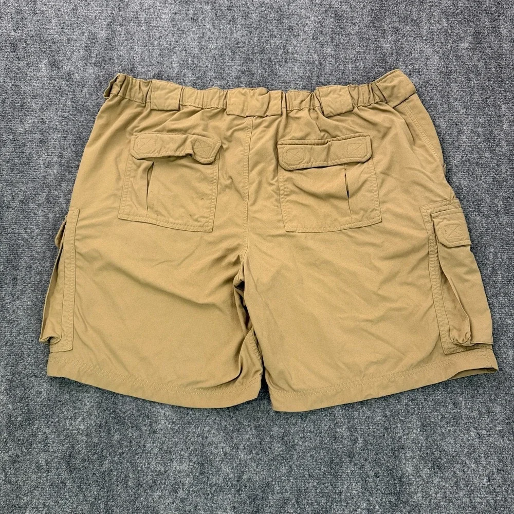Duluth‎ Trading Co Cargo Shorts Mens 2XL Khaki Nylon Outdoor Utility Hiking
